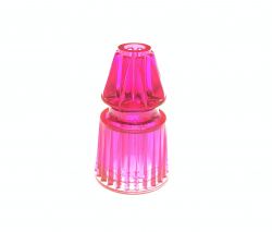 Jpop Pink Plastic Translucent Star Posts 1-3/16" Tall